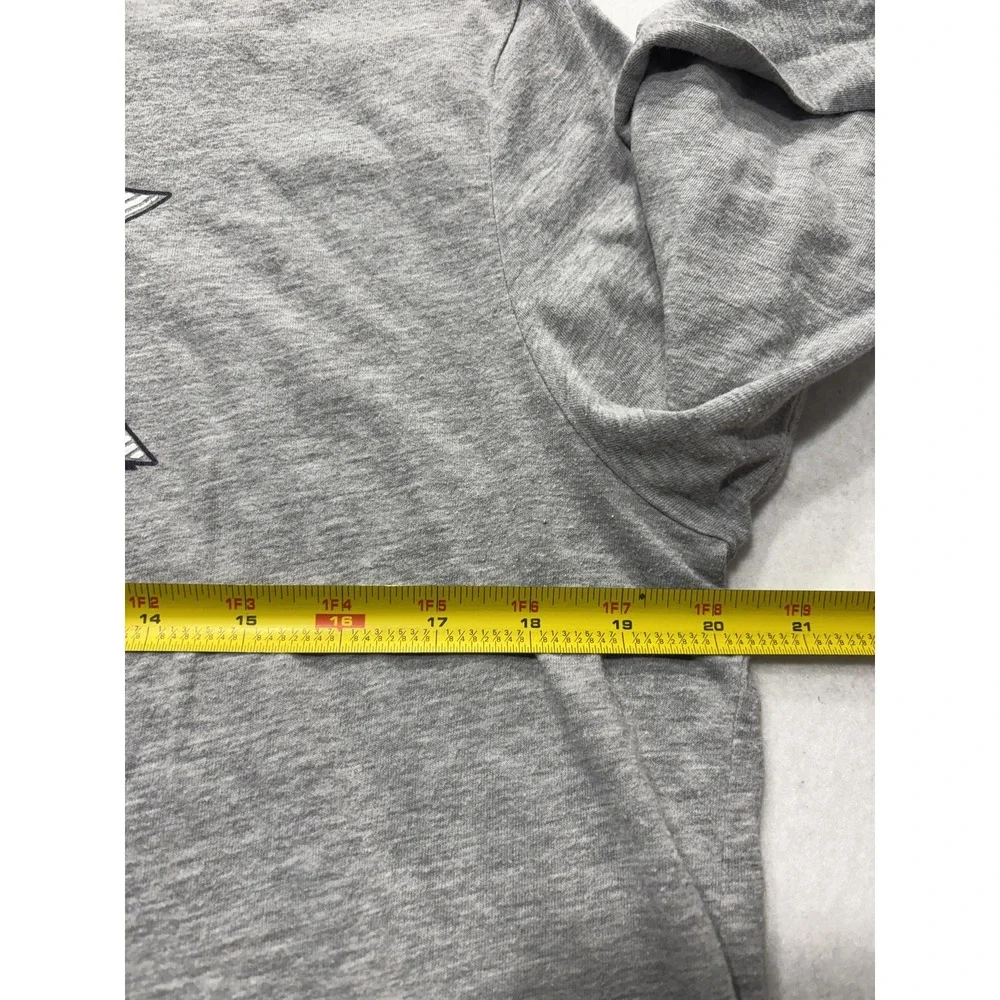 Michael Kors Shirt Mens Large Gray MK Logo Graphic Long Sleeve Crewneck Tee